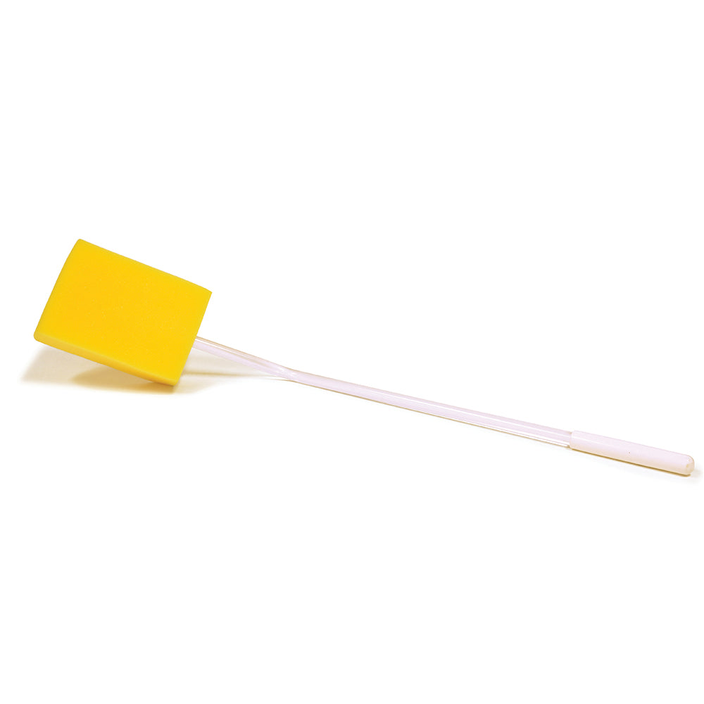 BIOS Living Long-Handle Bath Brush with Curved Handle and Latex-Free Sponge Head