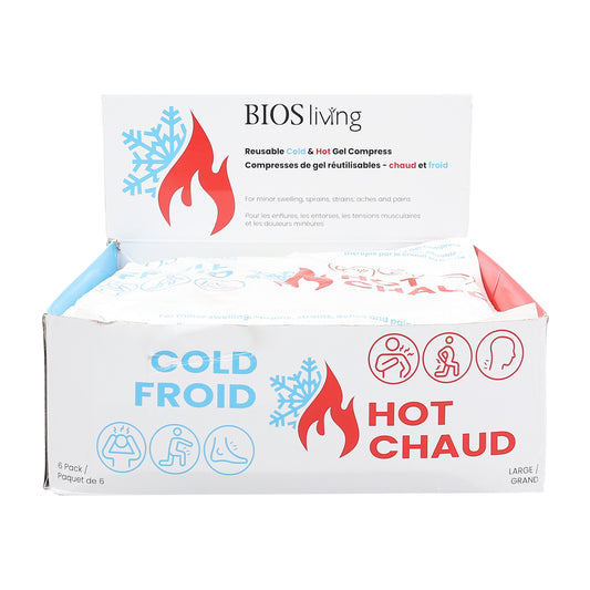 BIOS Reusable Cold and Hot Gel Compress – Bulk Pack