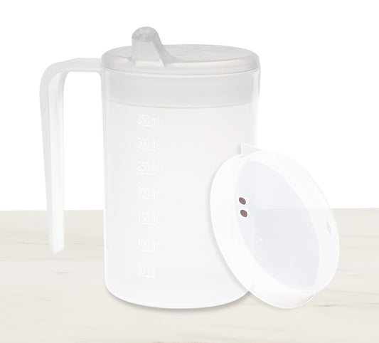 Large Handled Transparent Mug - 12 oz