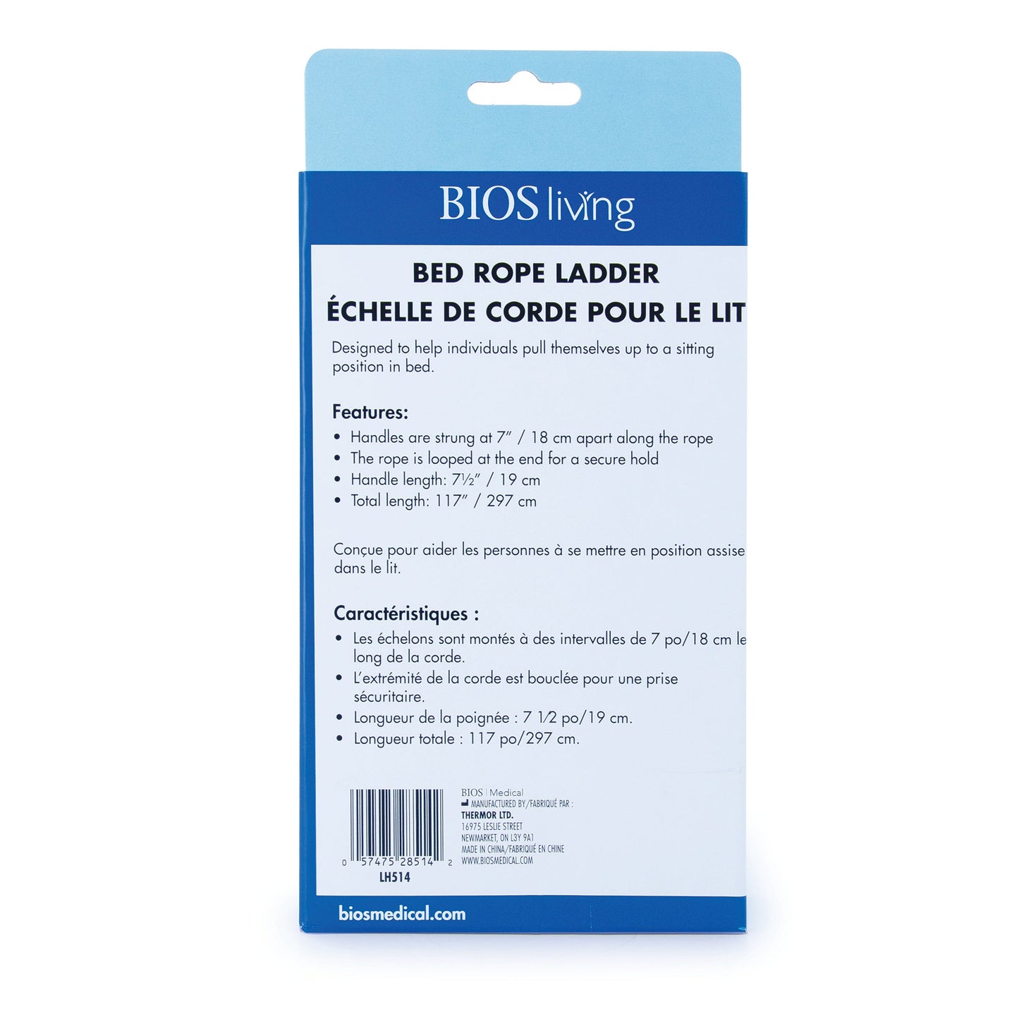 BIOS Living Bed Ladder Rope for Sitting Up in Bed