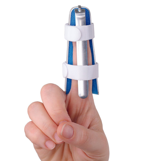 BIOS Large 4-Sided Finger Splint with Velcro Straps and Foam Padding