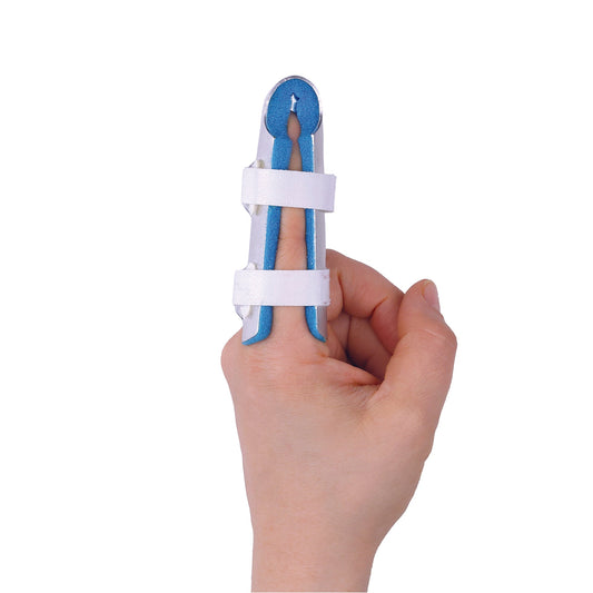 BIOS Large 2-Sided Finger Splint with Velcro Straps and Foam Padding