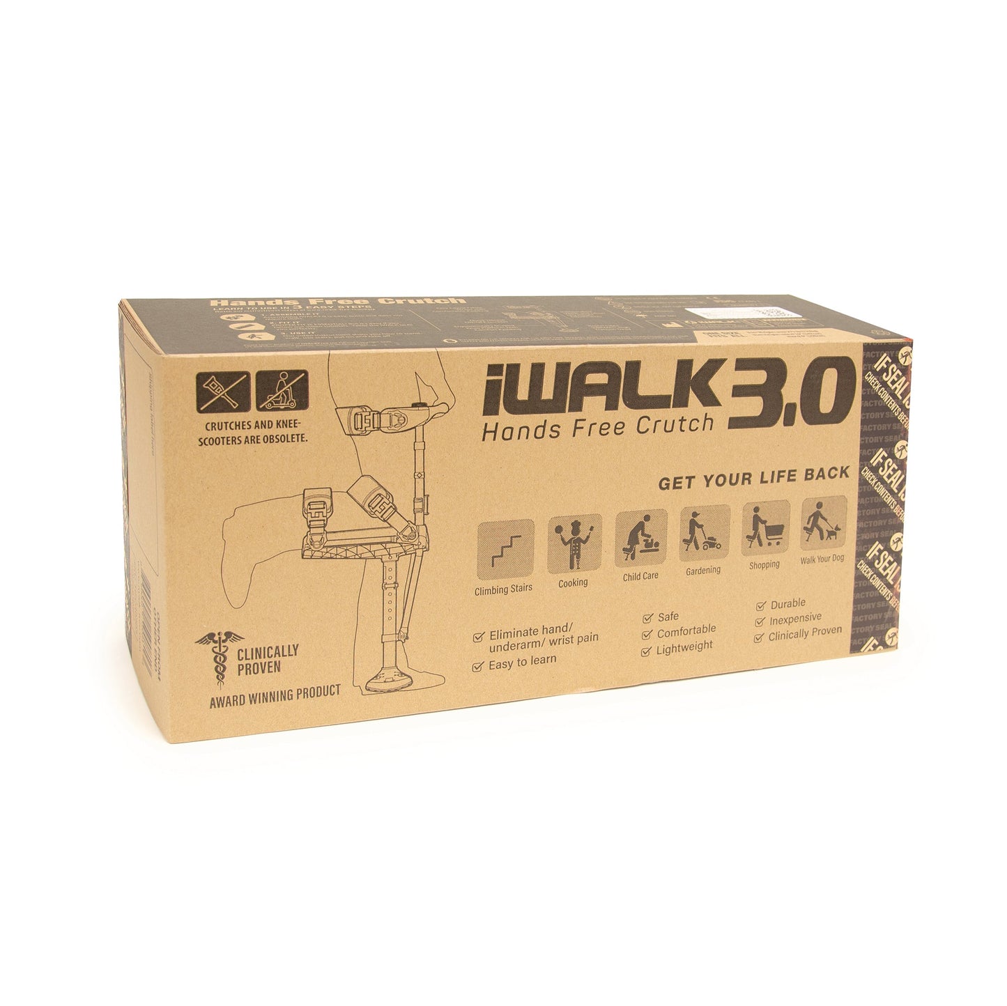 iWALK3.0 Hands-Free Crutch for Lower Leg Injuries