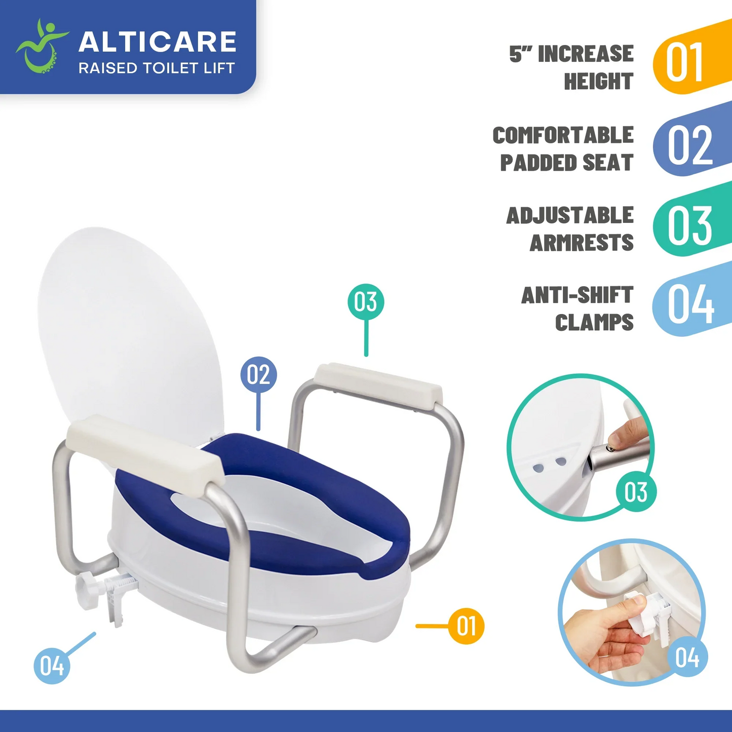 AltiCare Raised Toilet Seat