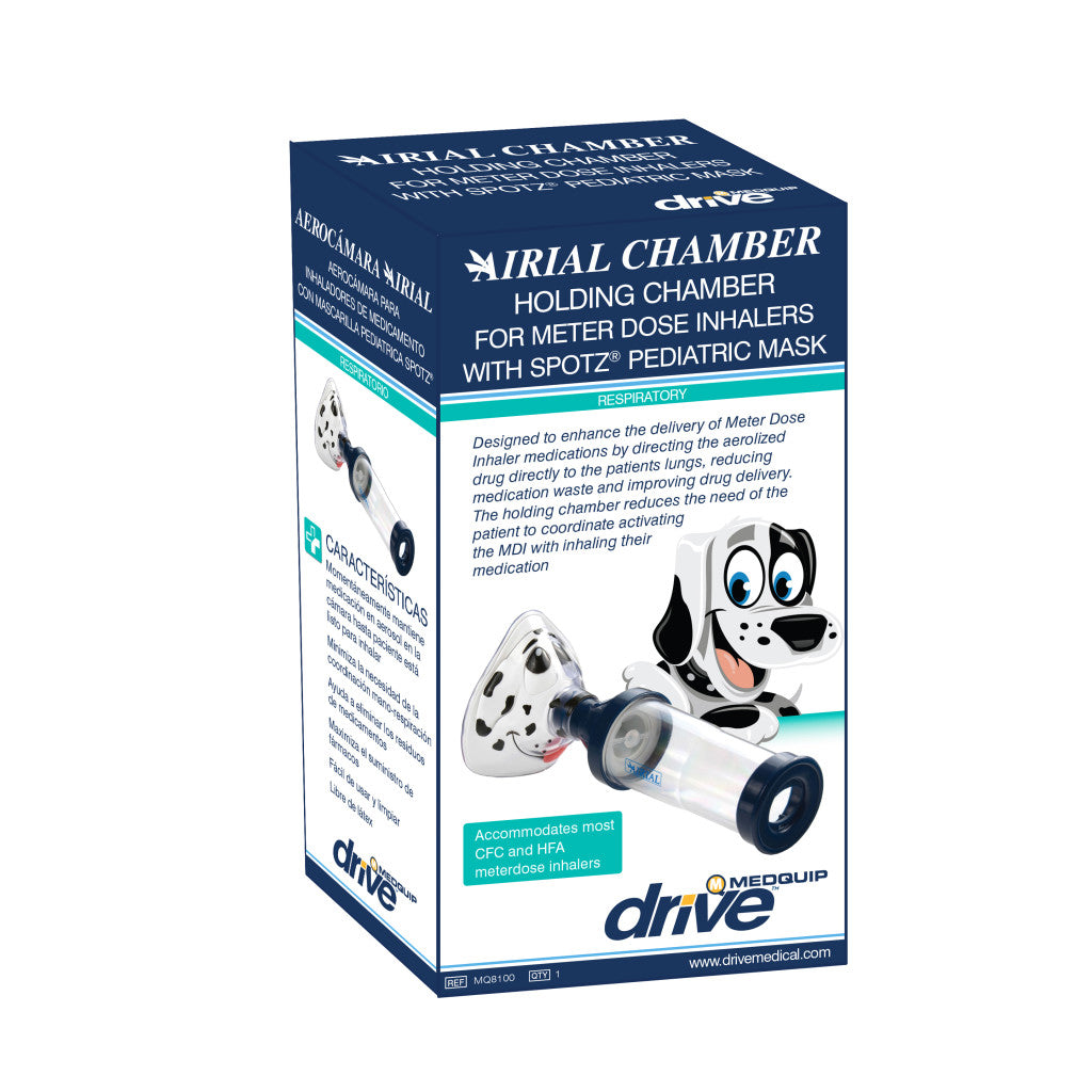 Airial Spotz® the Dog Mask with Meter Dose Inhaler Chamber