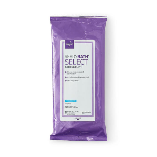Readybath Select Medium Weight Cleansing Washclots ,Fragrancy Free - BX/30