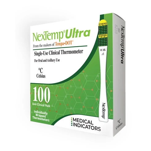 NexTemp® Single Use Ultra Thermometer-Box of 100
