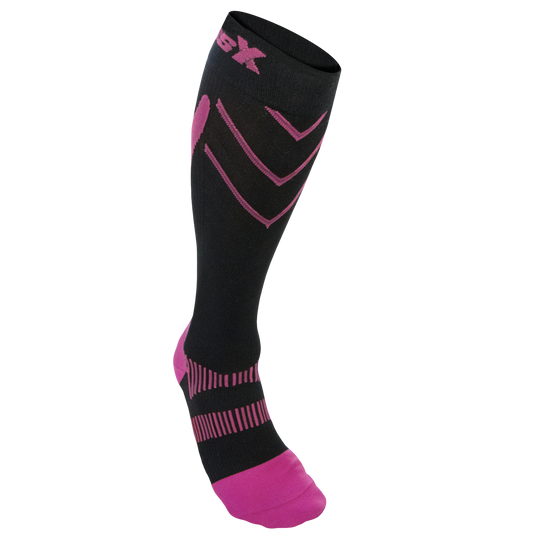CSX 15-20 mmHg Compression Socks Pink on Black