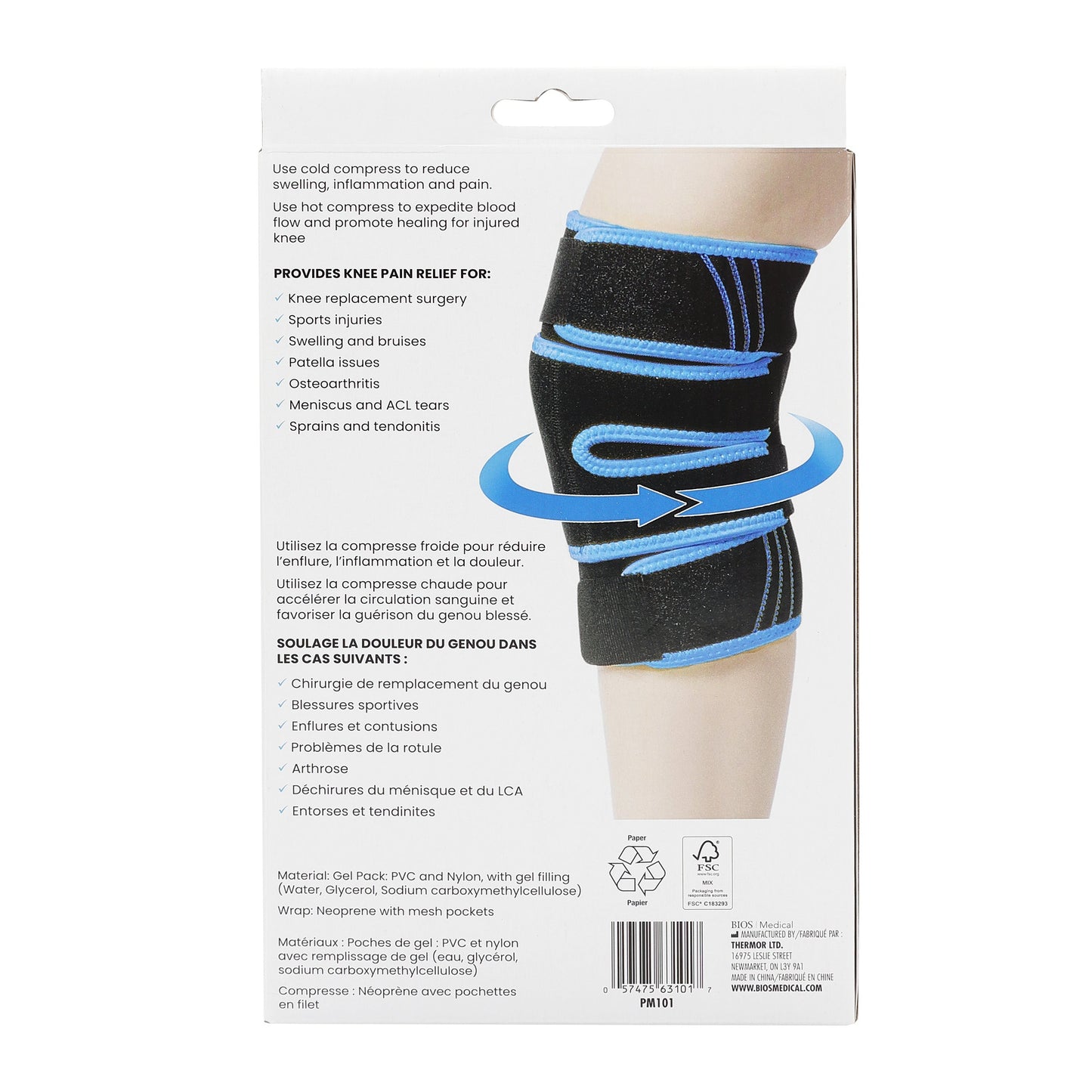 Knee Cold & Hot Wrap Rest and Recover