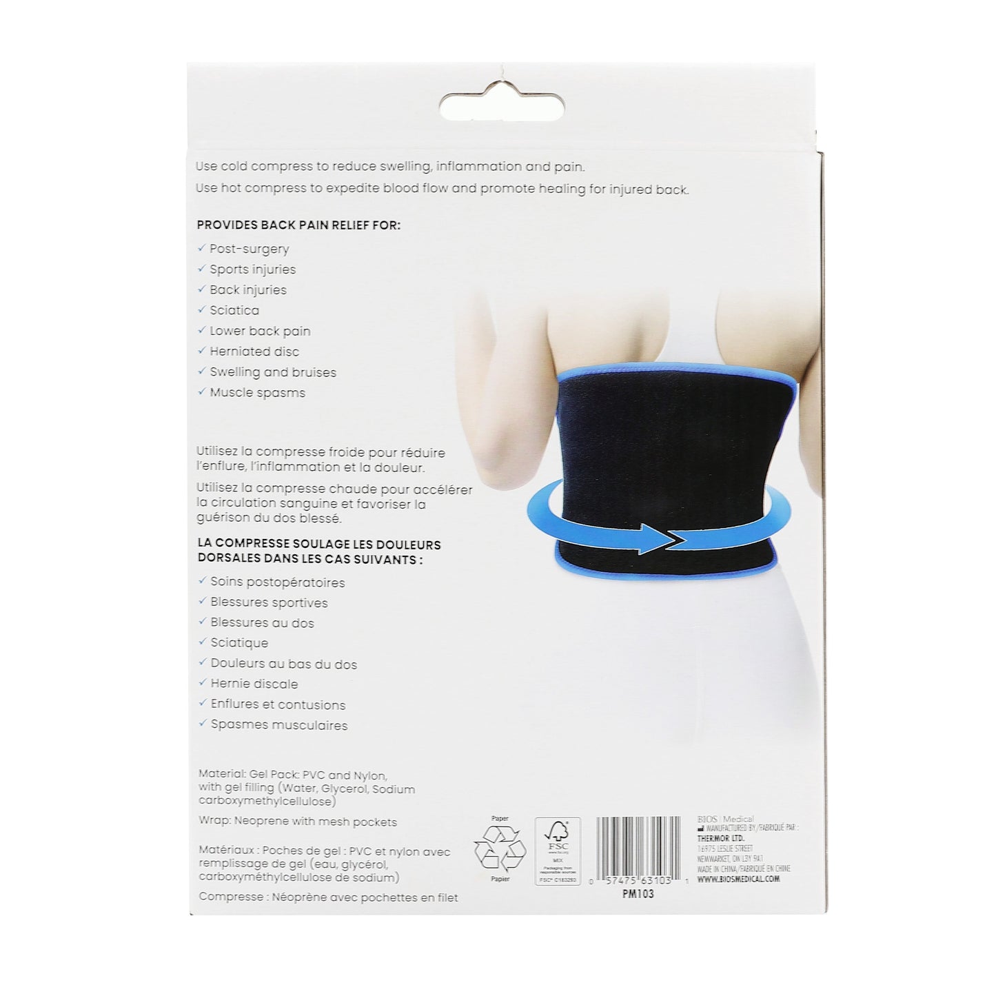 Back Cold & Hot Wrap Rest and Recover