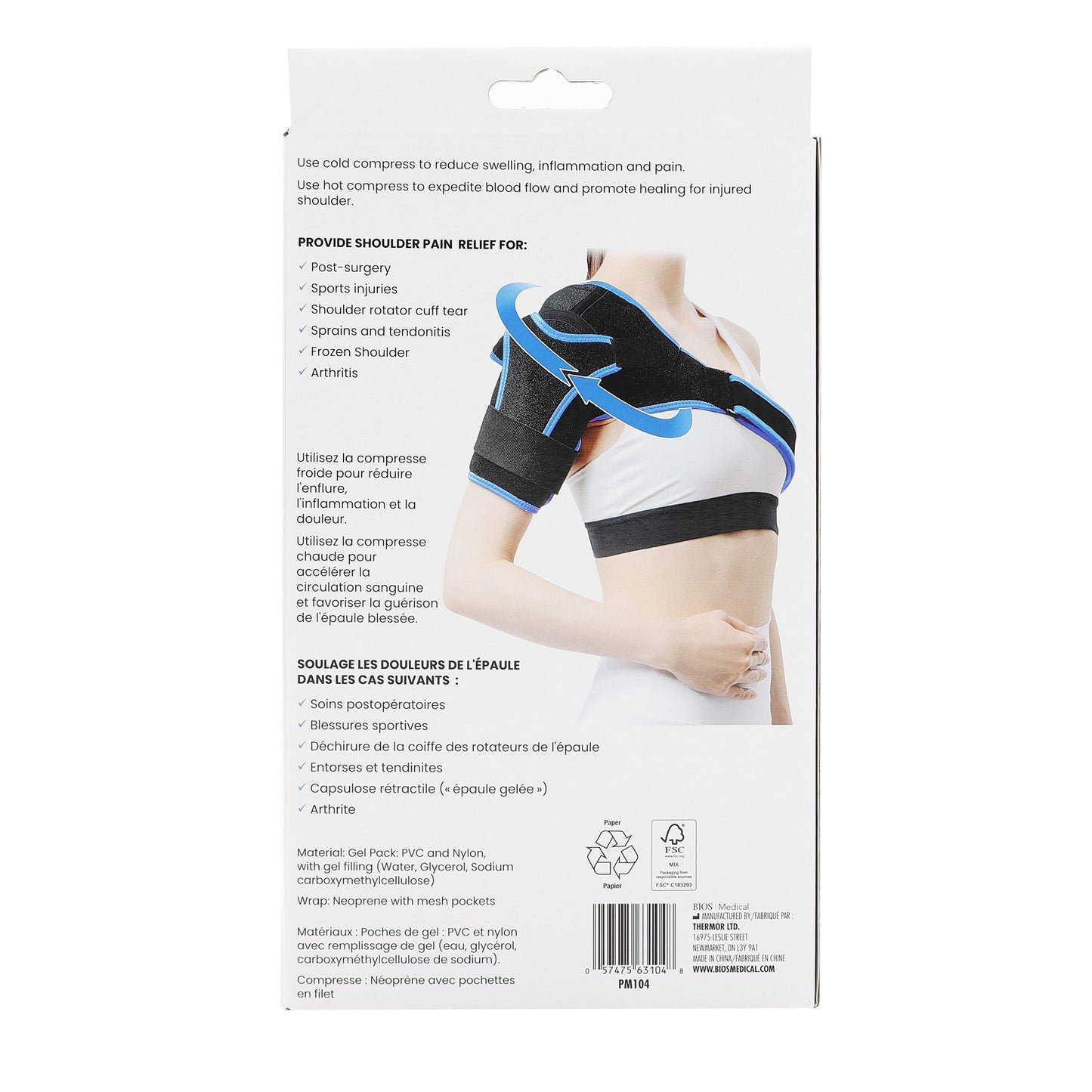 Shoulder Cold & Hot Wrap Rest and Recover