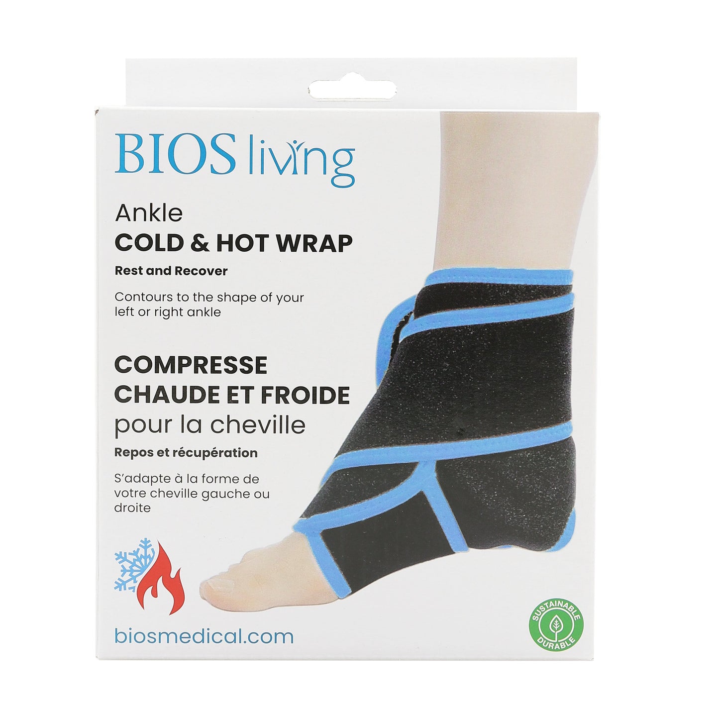 Ankle Cold & Hot Wrap Rest and Recover
