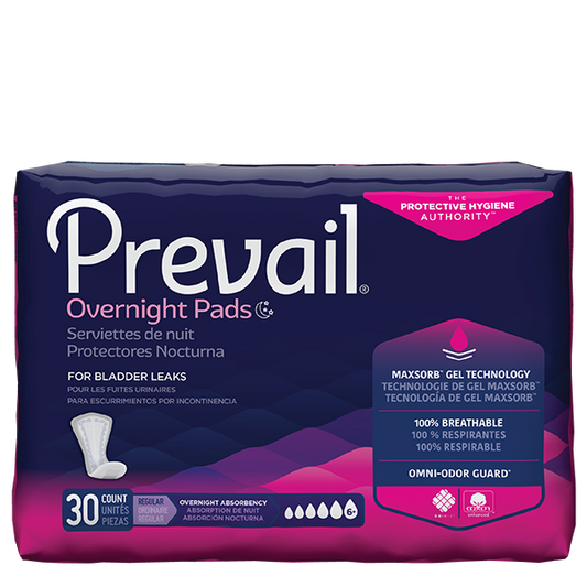 Prevail Overnight Absorbency Bladder Control Pads