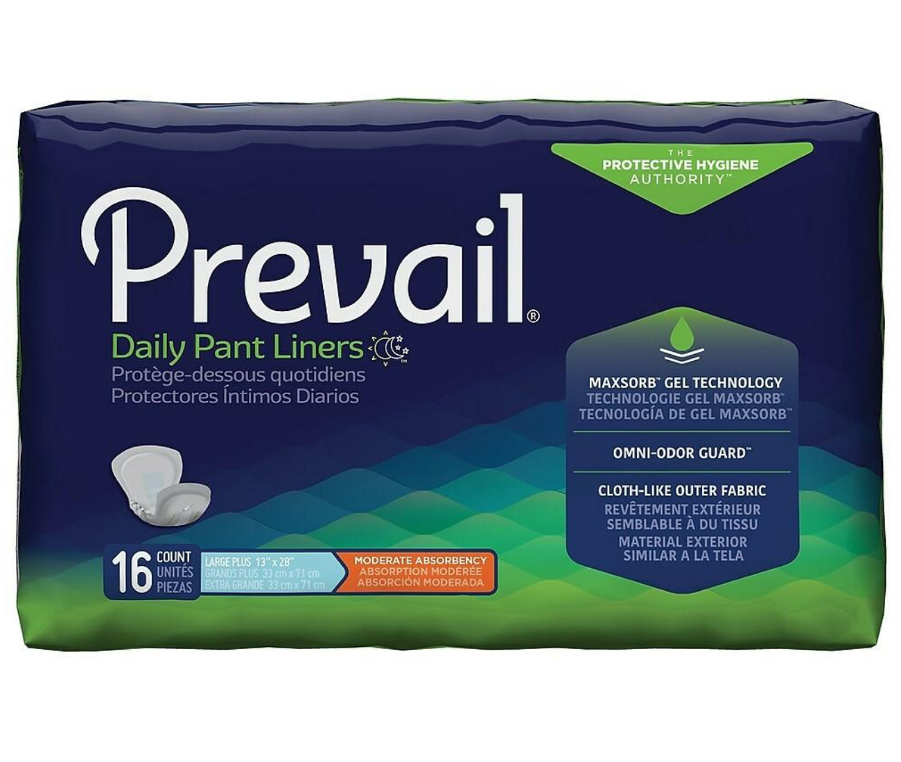 Prevail Pant Liners Overnight Pads