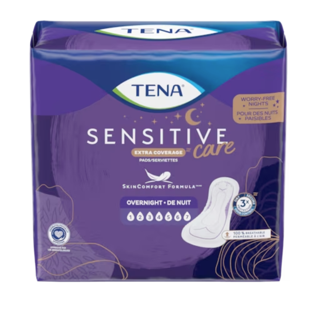 TENA Sensitive Care Overnight Pads