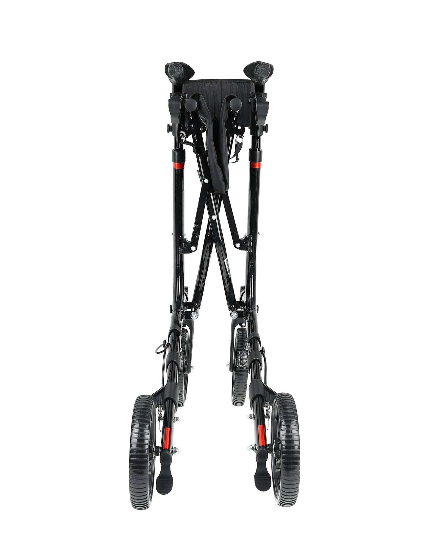 BIOS Living ONYX Rollator Low Height 19 Inches with Cross-Fold Frame and Messenger Bag