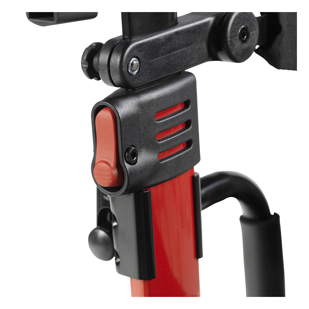 2-in-1 Rollator & Transport Wheelchair – Drive Medical Nitro Duet, 22 lb, Red