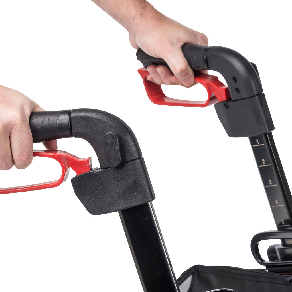 3-Wheel Rollator – Drive Medical Nitro Euro Style, 12.7 lb, Antimicrobial Grips