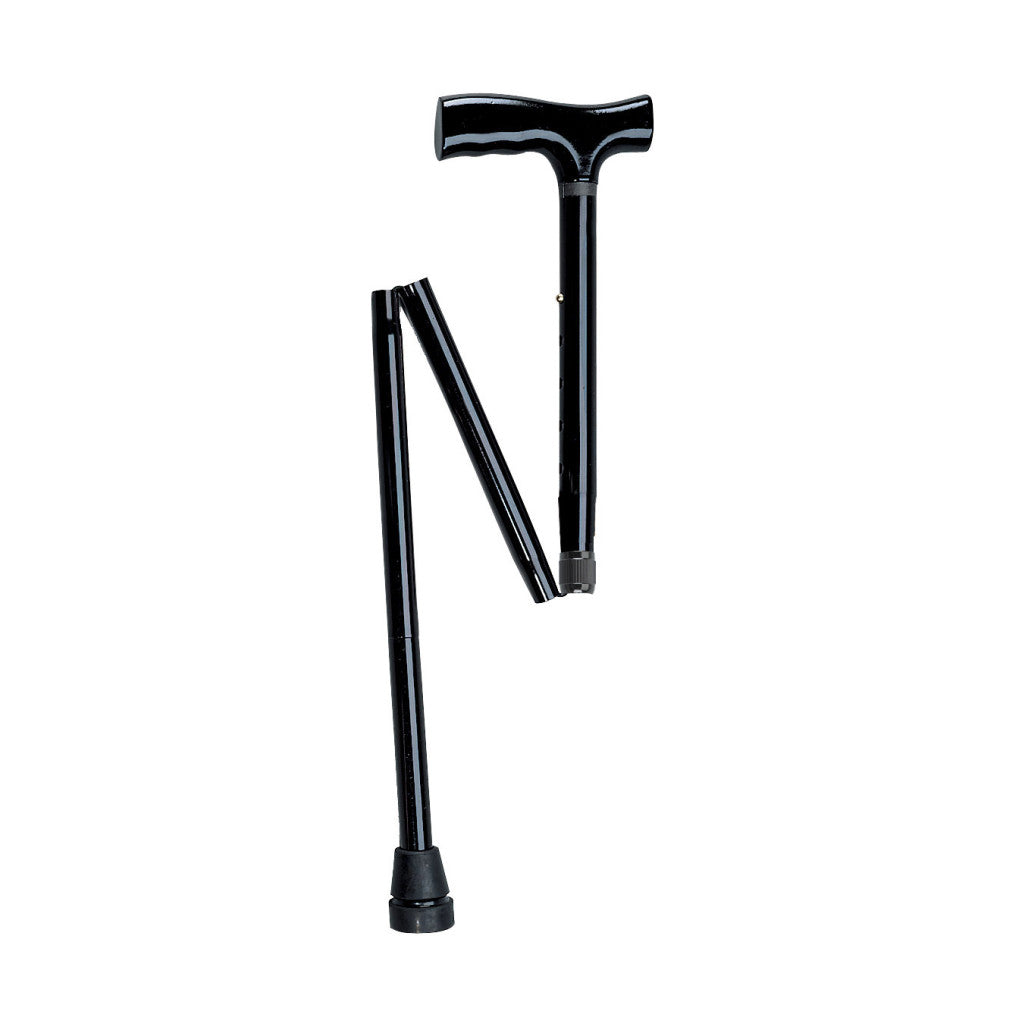 Heavy Duty Bariatric Folding Cane with T Handle – 500 lb, Height-Adjustable