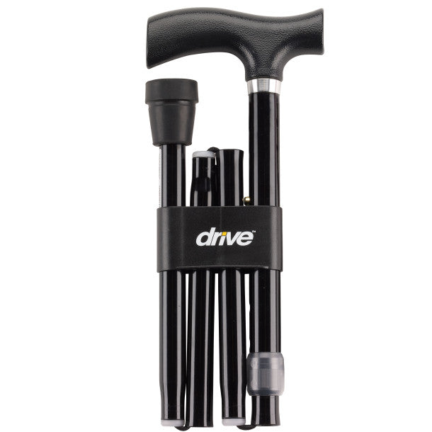 Bariatric Aluminum Folding Cane, Height Adjustable