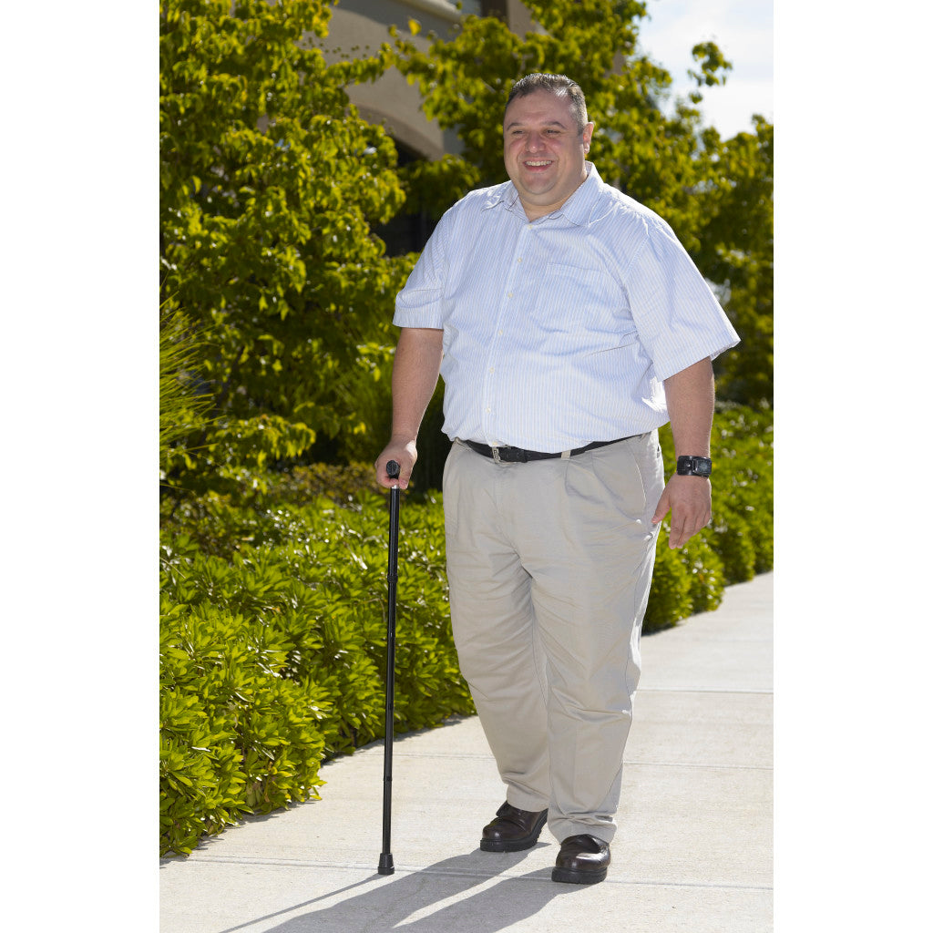 Bariatric Aluminum Folding Cane, Height Adjustable