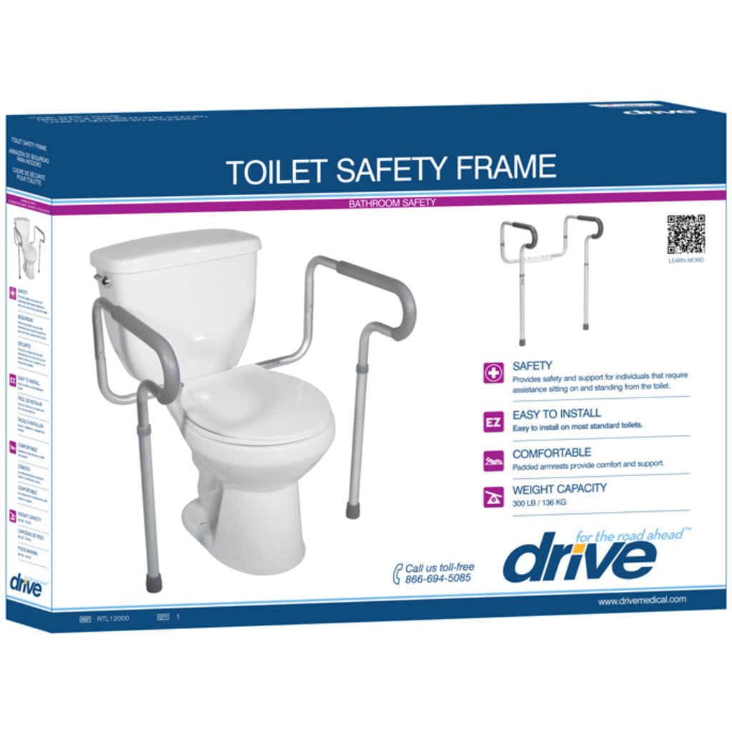 Toilet Safety Frame with Padded Arms