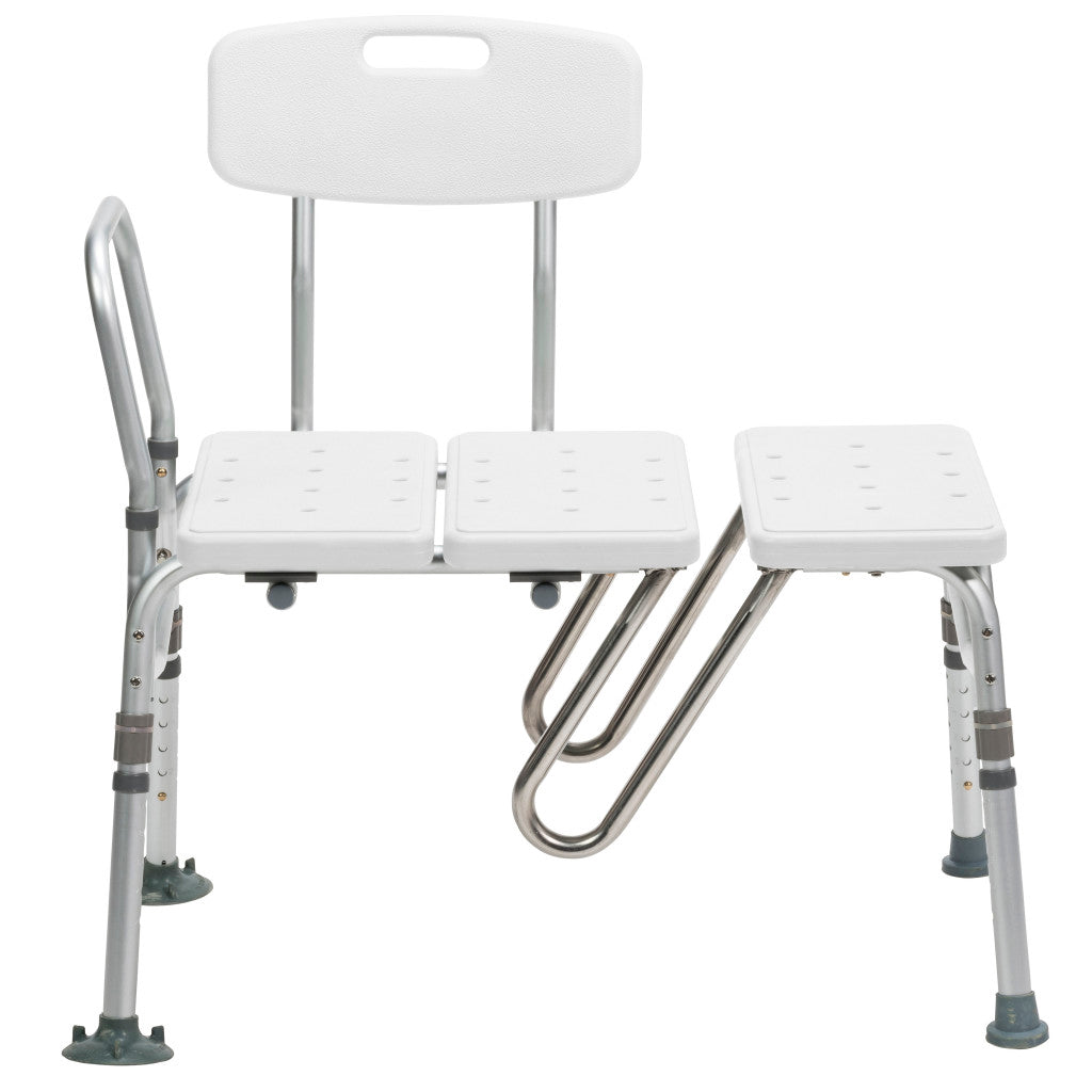Drive Medical Splash Defense Transfer Bench with Curtain Guard – 400 lb Capacity