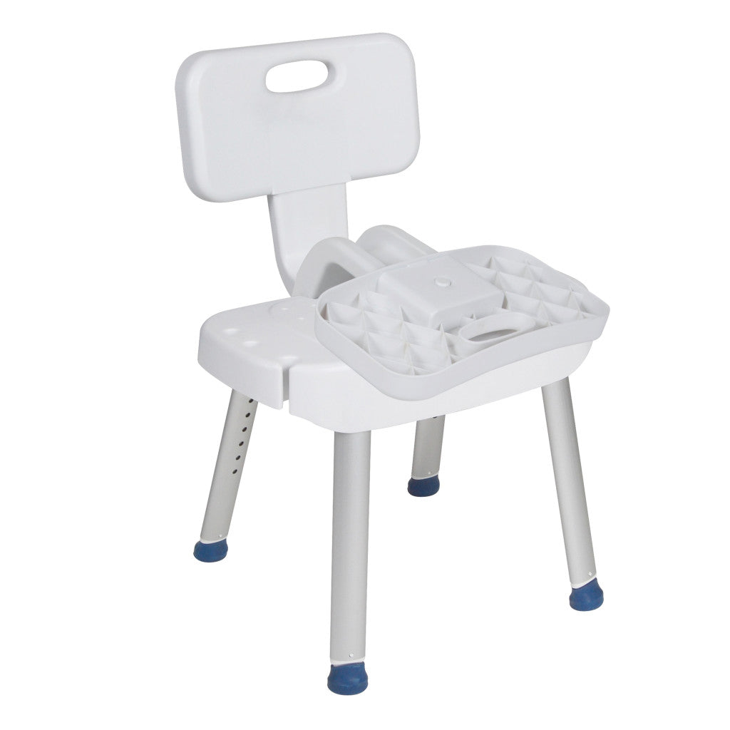Shower Chair with Folding Back