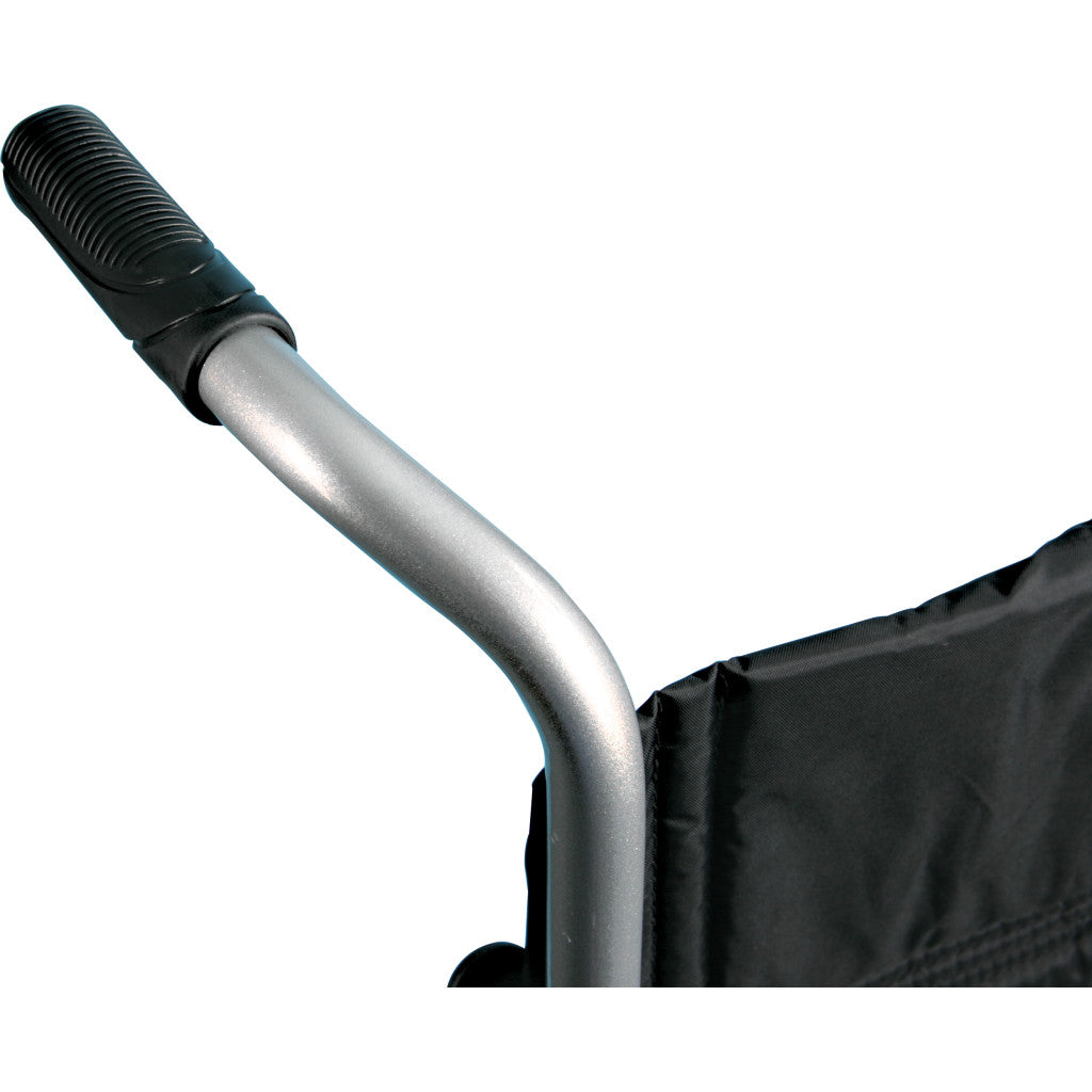 Deluxe Fly-Weight Aluminum Transport Chair with Removable Casters