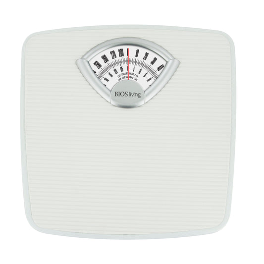 BIOS Living Retro Mechanical Bathroom Scale with Chrome Dial and Anti-Slip Platform