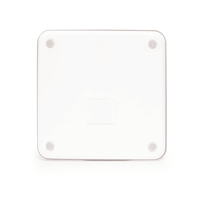 BIOS Living Silver Metallic Digital Bathroom Scale with Backlit Display