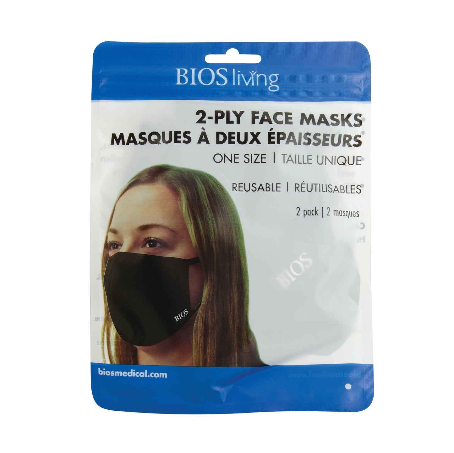 Reusable Face Masks - 2 Pack