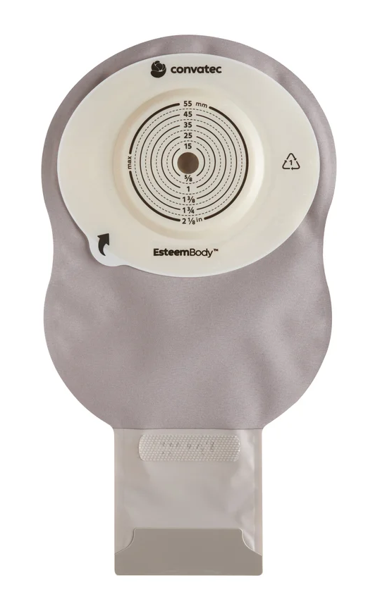 Esteem Body Soft Drainable Pouch opaque w/window/filter Durahesive CTF-10-25mm