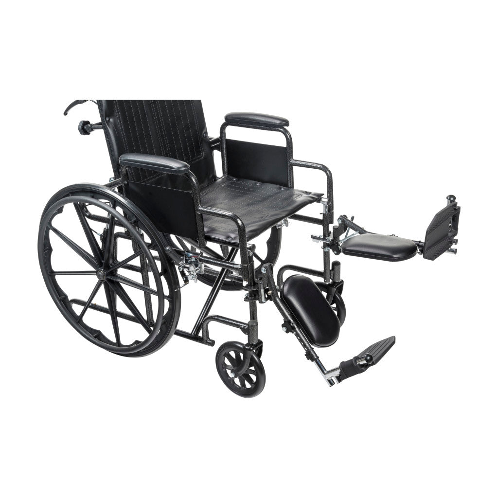 Silver Sport Recliner with Vinyl Upholstery