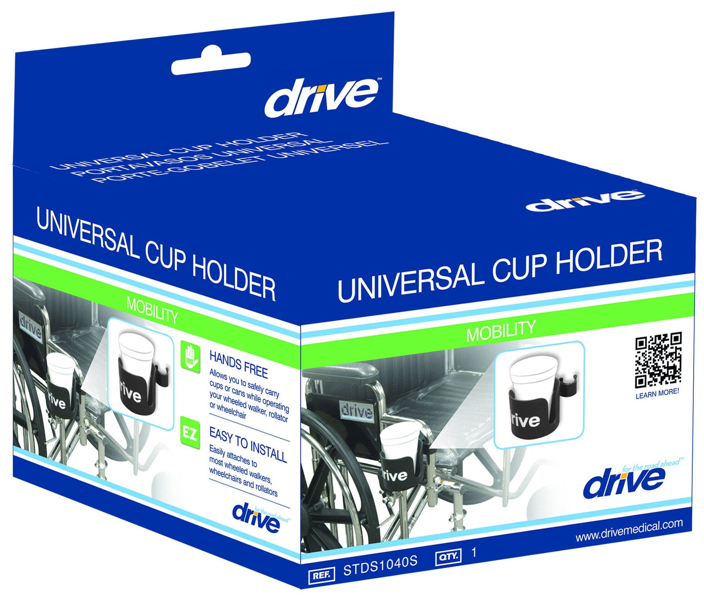 Universal Cup Holder, 3" Wide