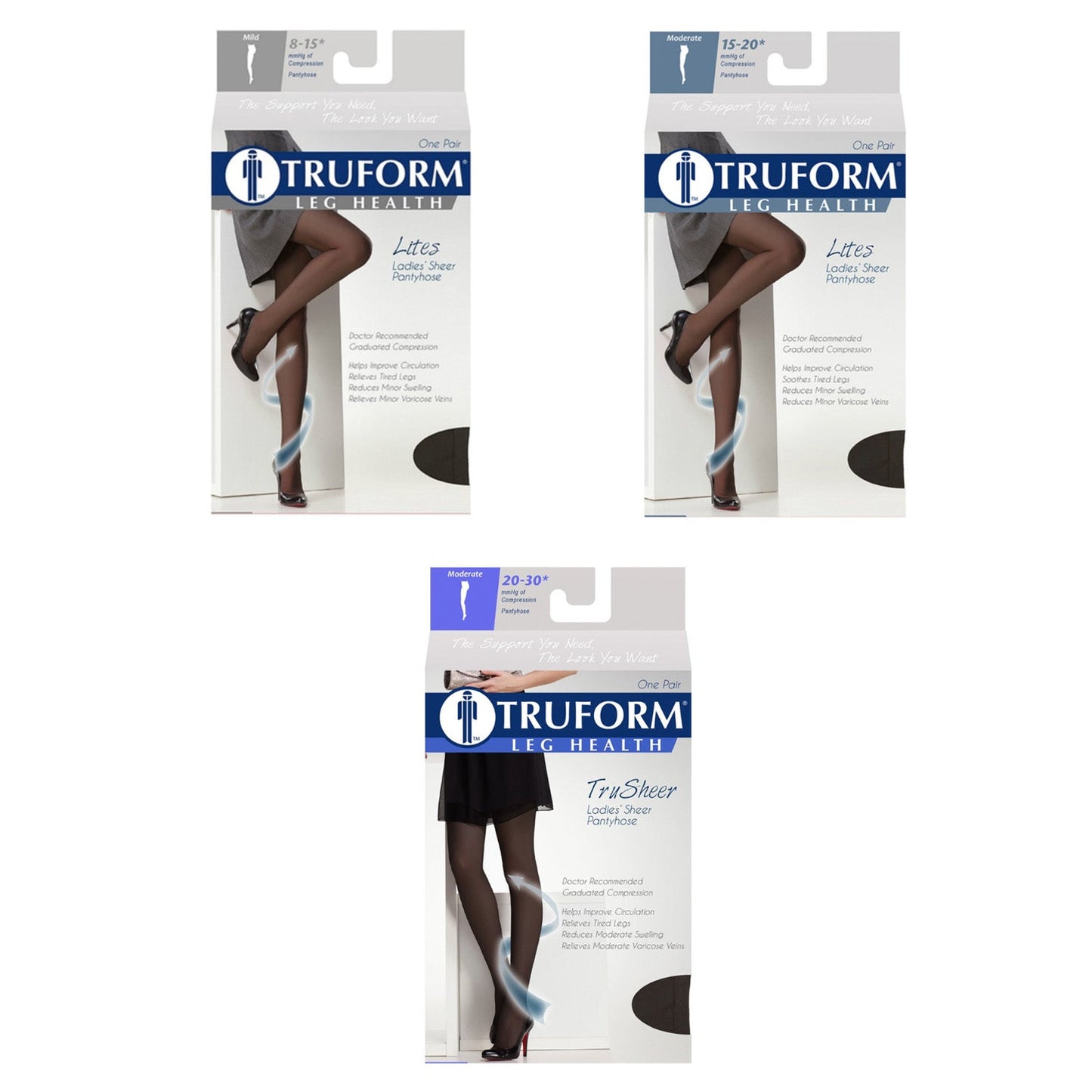 Pantyhose / Ladies' Sheer /1765 8-15 mmHg: 20 Denier Look