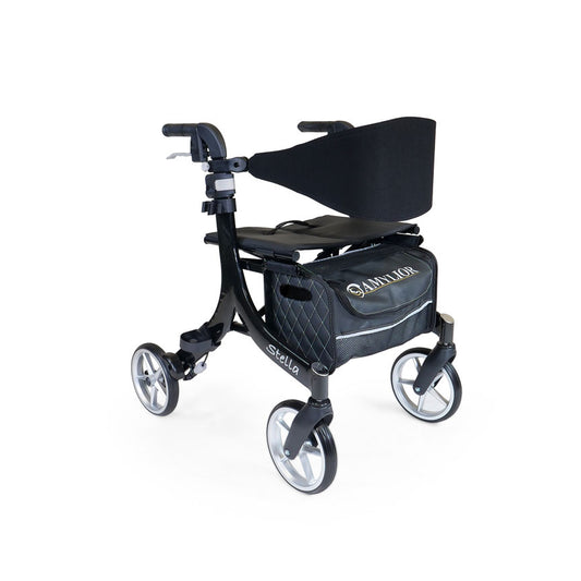 Stella Rollator – Lightweight Aluminum, 300 lb Capacity, 3 Seat Heights