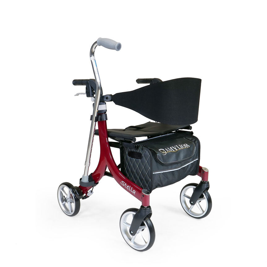Stella Rollator – Lightweight Aluminum, 300 lb Capacity, 3 Seat Heights