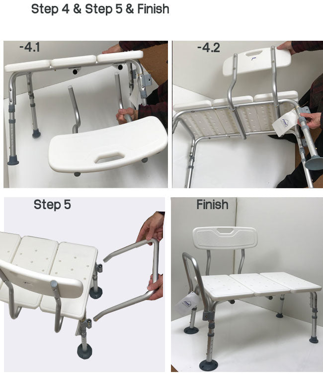 Transfer Bath Bench with Back by MOBB