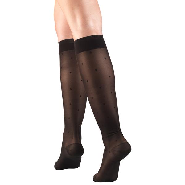 Ladies' Pattern Sheer Knee High Closed