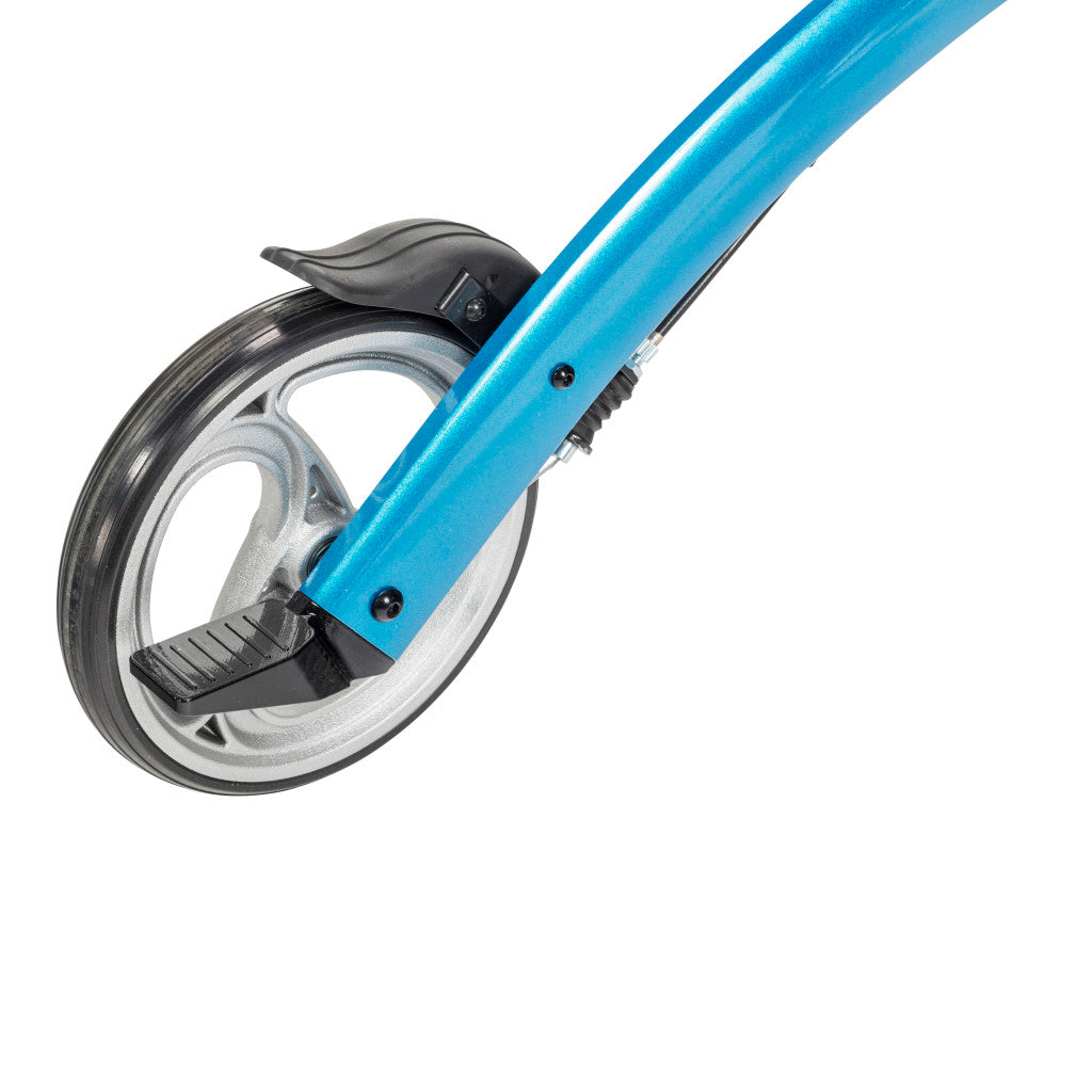 Upright Walker – Drive Medical Elevate, 300 lb, 10" Front Wheels, One-Hand Fold