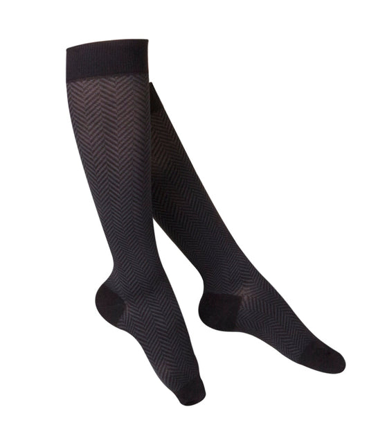 1061 / LADIES' HERRINGBONE PATTERN / 15-20 MMHG