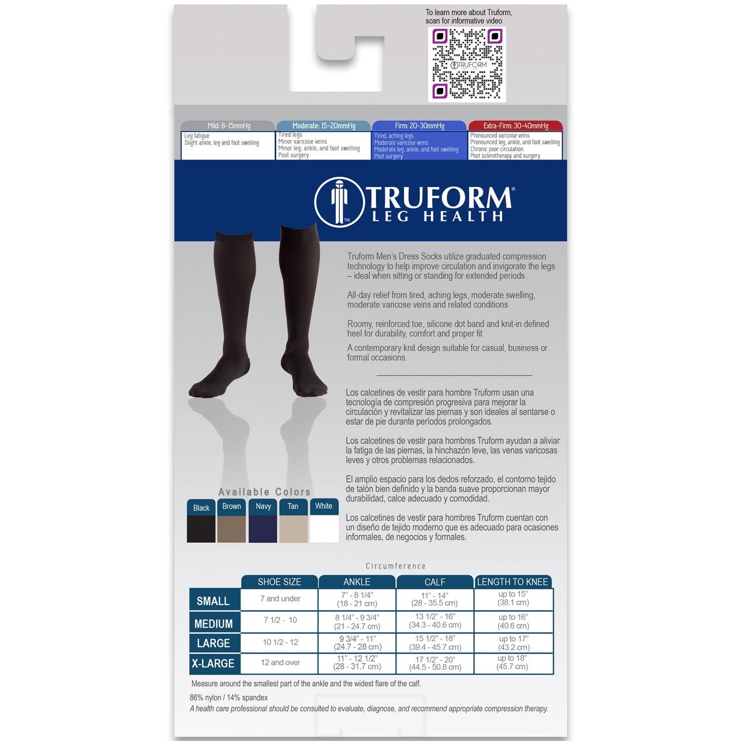 Knee High Socks / Men's Dress/ 1954 30-40 mmHg