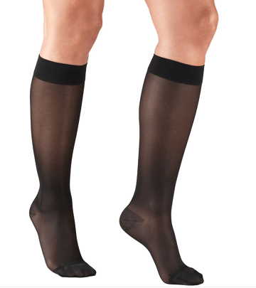 Airway Surgical Truform Ladies' Sheer Knee High Closed Toe Stockings 20-30 mmHg