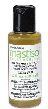 Amber Color Adhesive Liquid Mastisol 2Oz Bottle