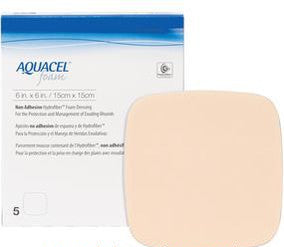 Aquacel Non-Adhesive Foam Dressing, 6In X 6In (15Cm X 15Cm) Square
