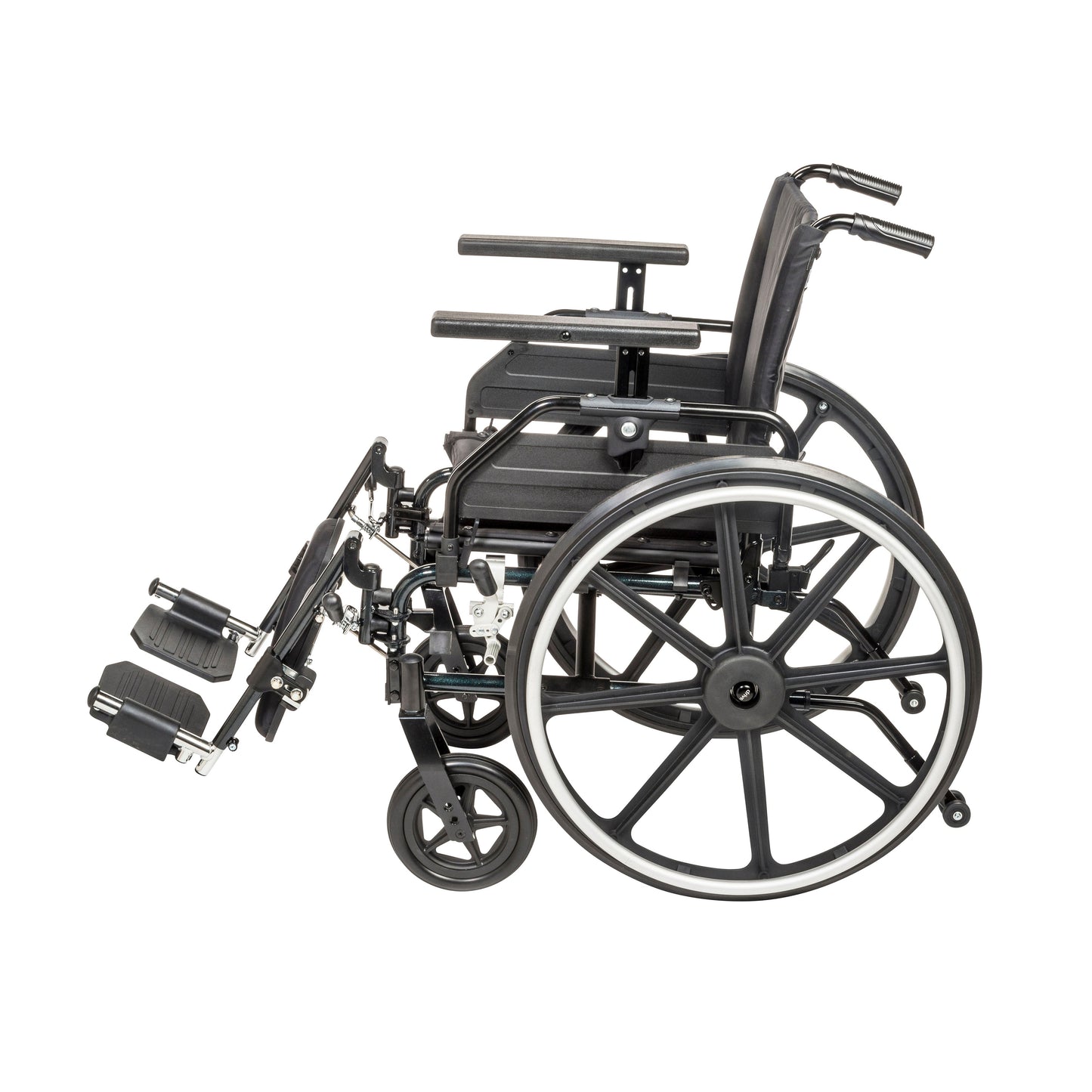 Viper Plus GT Wheelchair with Universal Armrests, Elevating Legrests, 22" Seat