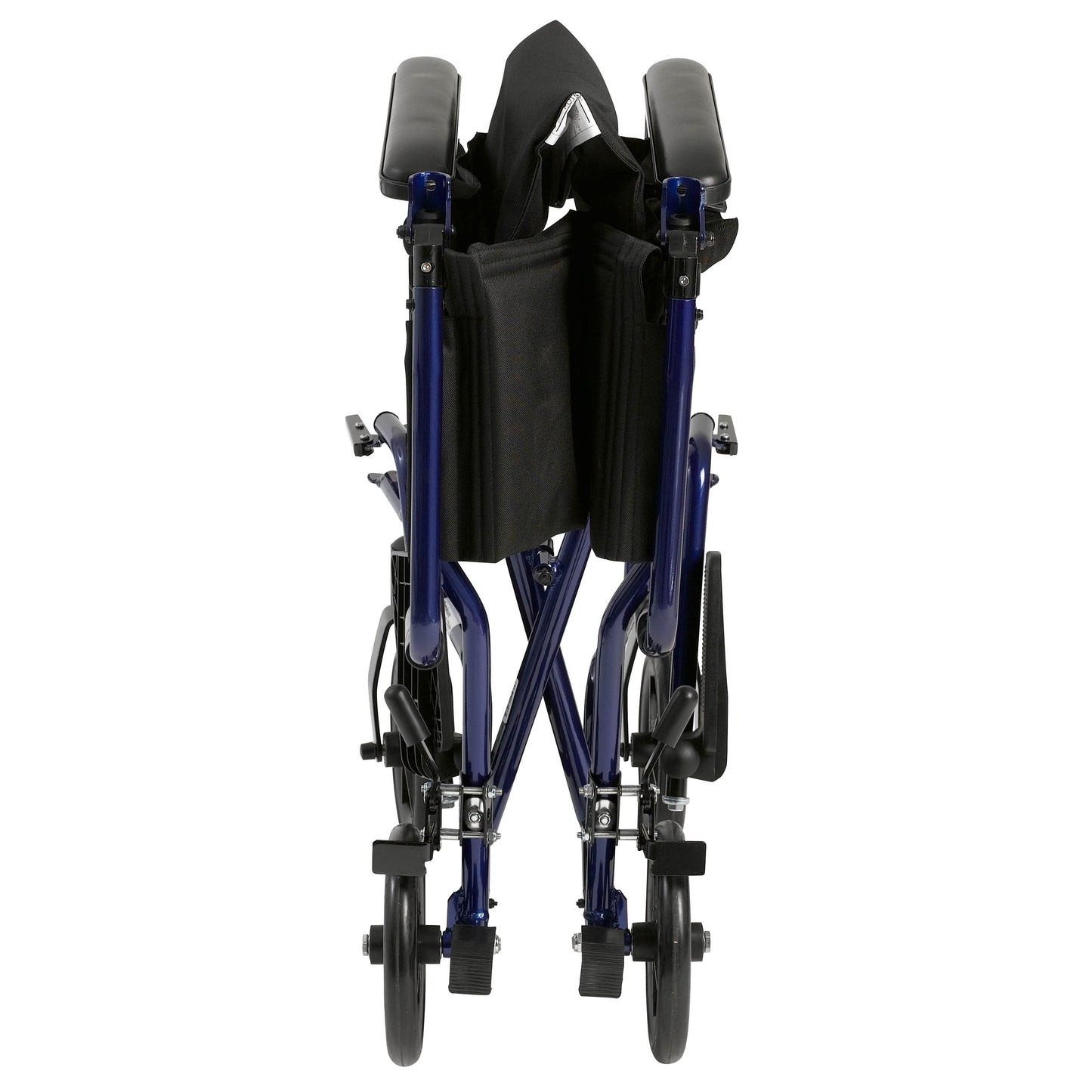 Lightweight Transport Wheelchair, 17" Seat, Blue