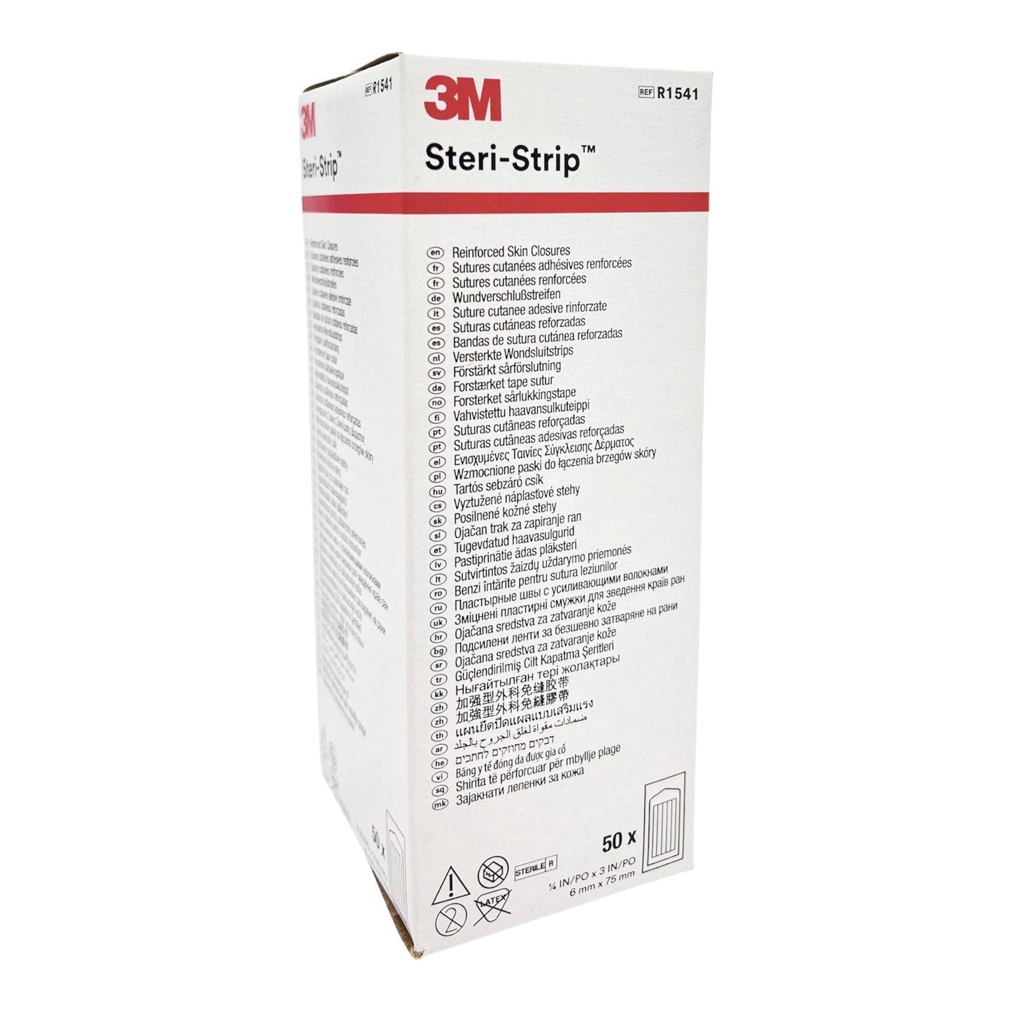3M Steri-Strip Reinforced Adhesive Skin Closures 6mm x 75mm (50pcs/box)