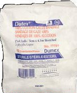 Dutex Cotton Gauze Bandage – 2 In x 4.5 Yd, 2-Ply, Sterile